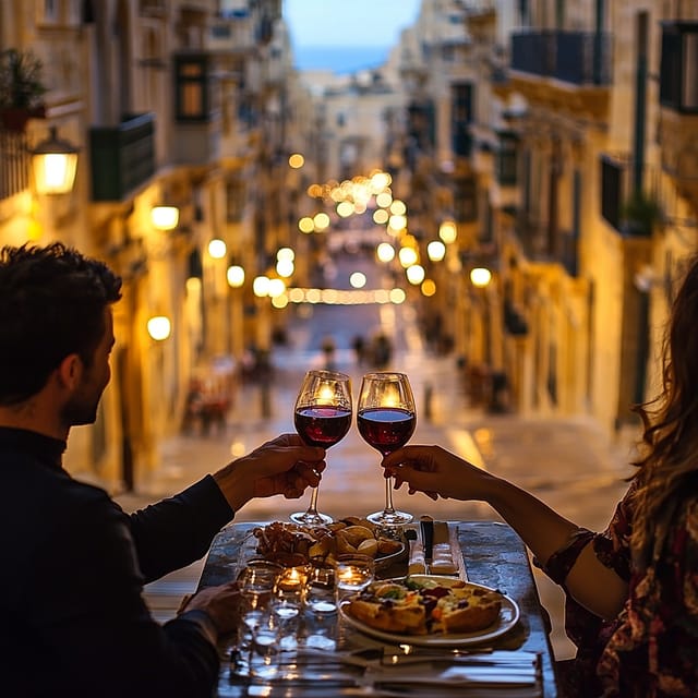 Romantic Italian Cuisine Dinner in Valletta - Dining beside Valletta’s most romantic staircase