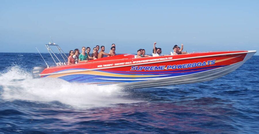 Sliema: Powerboat Trip to Gozo with Caves and Island Stop - The powerboat crossing from Malta to Gozo