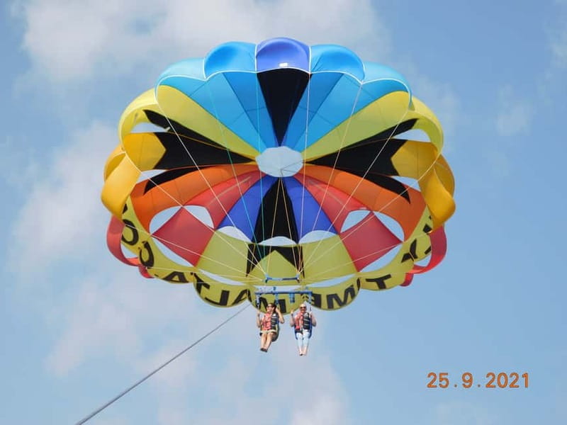St. Julians: Go & Fun Parasailing with Free Photos & Videos - Taking off from Spinola Bay