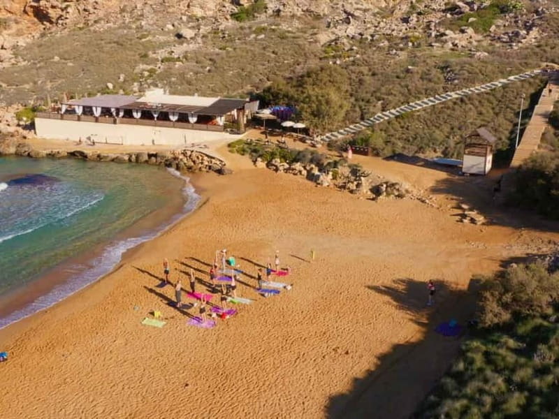 Sunday: Ghajn Tuffieha (Riviera) Beach Yoga Class - Key points to know before booking