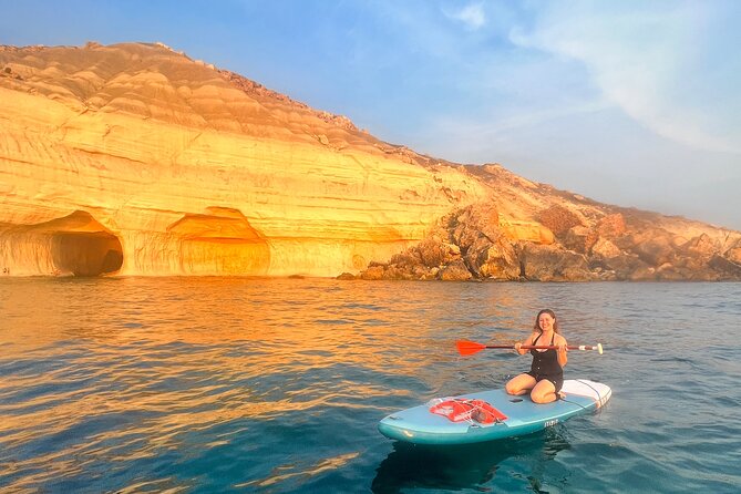 SUP Sunset Paddling to Ta Marija Caves - Paddling along Malta’s coast